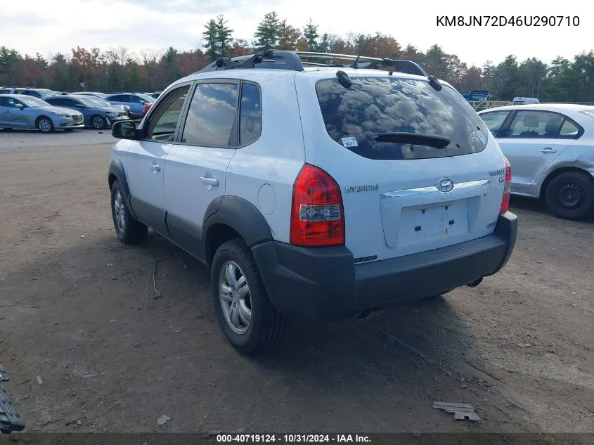 2006 Hyundai Tucson Gls/Limited VIN: KM8JN72D46U290710 Lot: 40719124