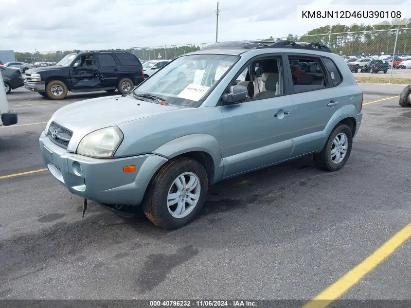 2006 Hyundai Tucson Gls/Limited VIN: KM8JN12D46U390108 Lot: 40796232