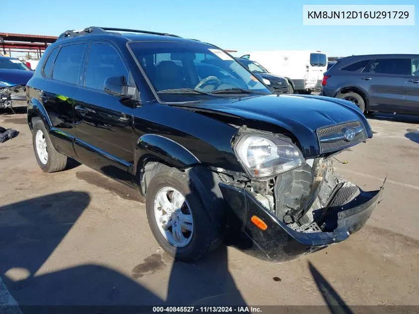 2006 Hyundai Tucson Gls/Limited VIN: KM8JN12D16U291729 Lot: 40845527