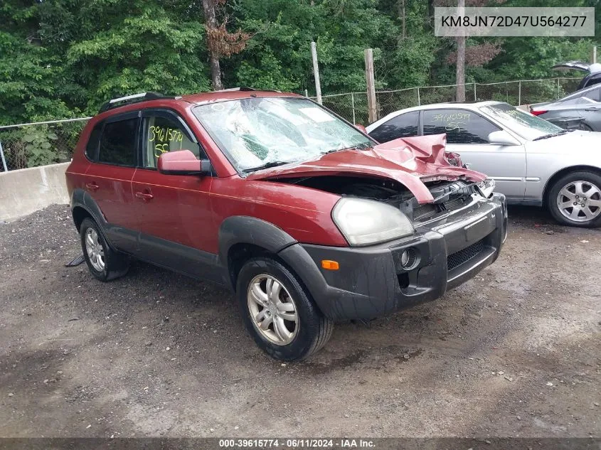 2007 Hyundai Tucson Limited/Se VIN: KM8JN72D47U564277 Lot: 39615774