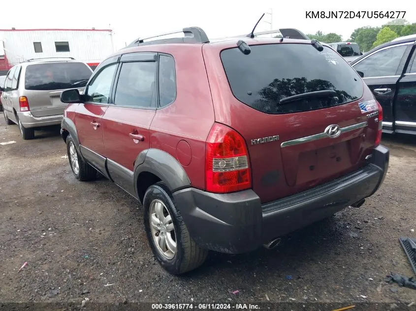 KM8JN72D47U564277 2007 Hyundai Tucson Limited/Se