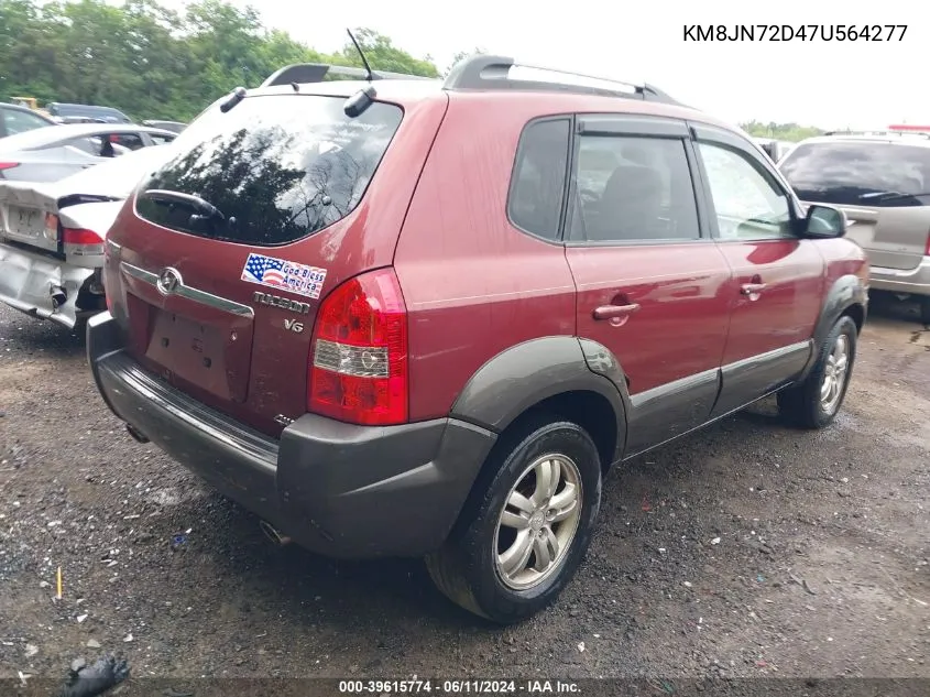 KM8JN72D47U564277 2007 Hyundai Tucson Limited/Se