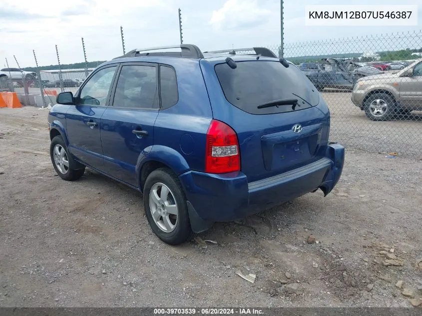 KM8JM12B07U546387 2007 Hyundai Tucson Gls