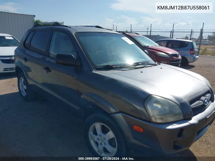 KM8JM12B87U558061 2007 Hyundai Tucson Gls