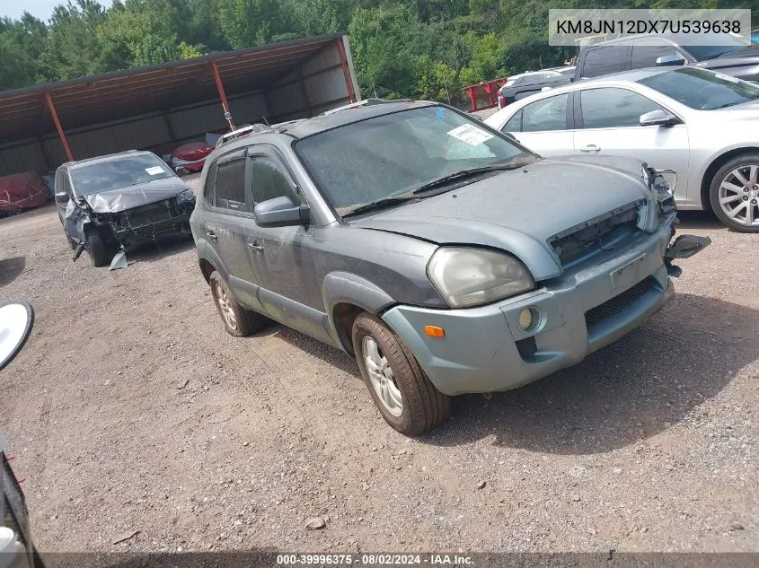 2007 Hyundai Tucson Limited/Se VIN: KM8JN12DX7U539638 Lot: 39996375