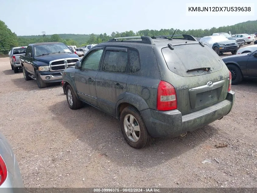 KM8JN12DX7U539638 2007 Hyundai Tucson Limited/Se