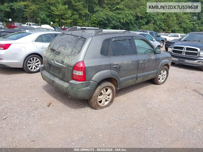 2007 Hyundai Tucson Limited/Se VIN: KM8JN12DX7U539638 Lot: 39996375