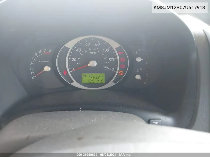 KM8JM12B07U617913 2007 Hyundai Tucson Gls