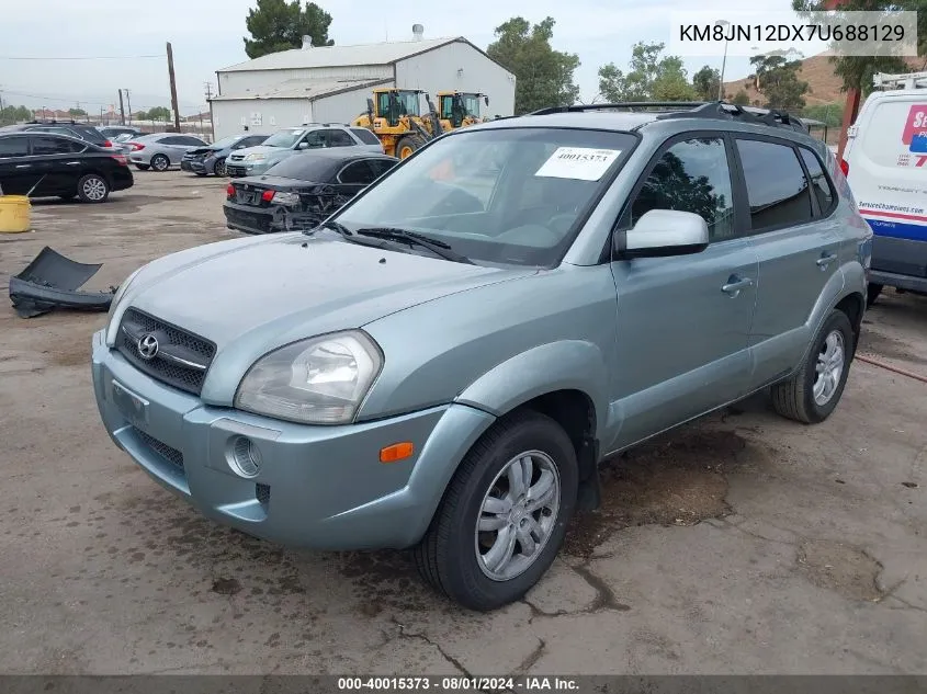 2007 Hyundai Tucson Limited/Se VIN: KM8JN12DX7U688129 Lot: 40015373