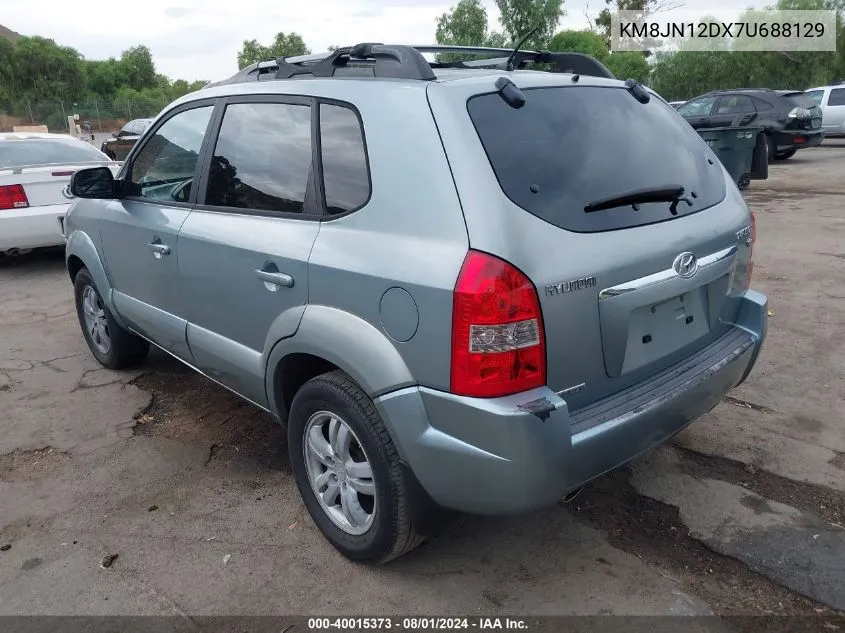 2007 Hyundai Tucson Limited/Se VIN: KM8JN12DX7U688129 Lot: 40015373