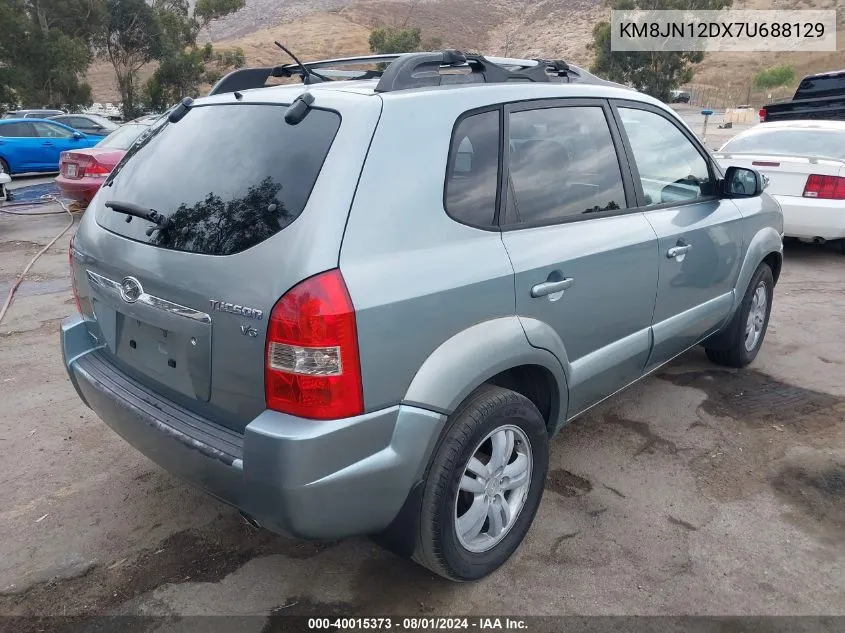 2007 Hyundai Tucson Limited/Se VIN: KM8JN12DX7U688129 Lot: 40015373