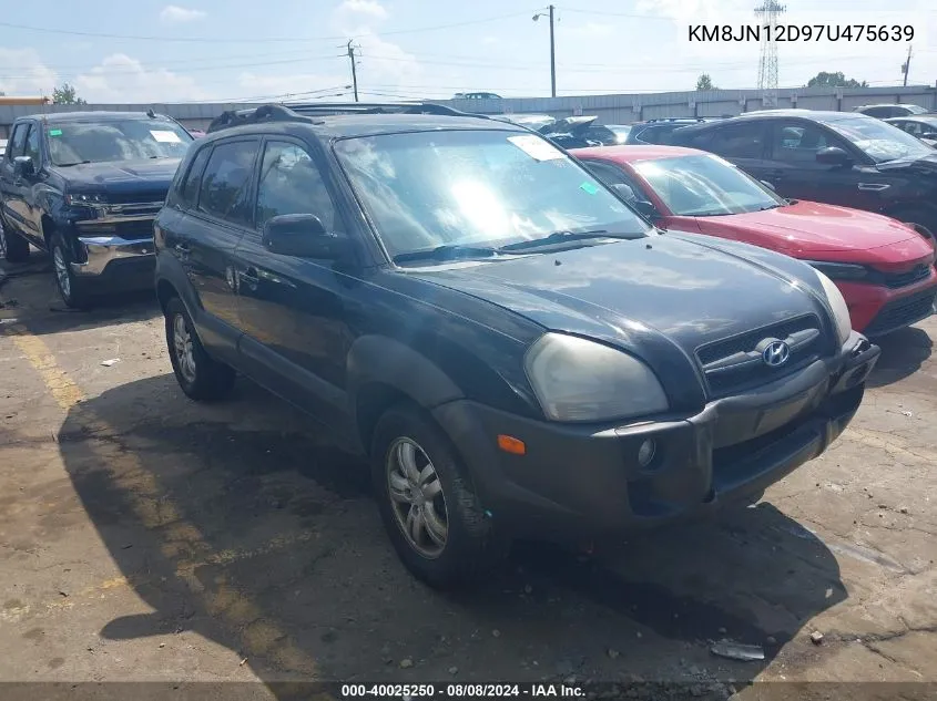 2007 Hyundai Tucson Limited/Se VIN: KM8JN12D97U475639 Lot: 40025250