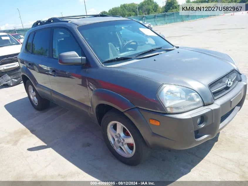 2007 Hyundai Tucson Limited/Se VIN: KM8JN12D27U582967 Lot: 40099085