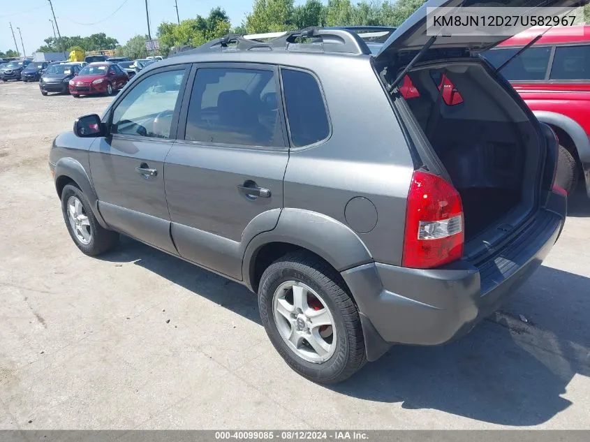 2007 Hyundai Tucson Limited/Se VIN: KM8JN12D27U582967 Lot: 40099085