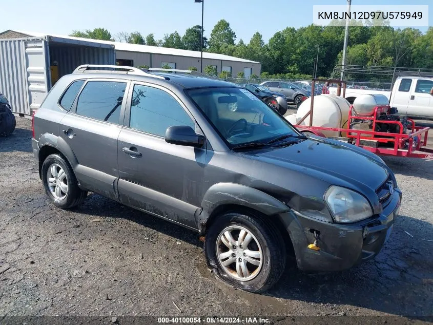 2007 Hyundai Tucson Limited/Se VIN: KM8JN12D97U575949 Lot: 40100054