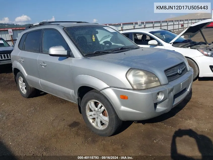 KM8JN12D17U505443 2007 Hyundai Tucson Limited/Se