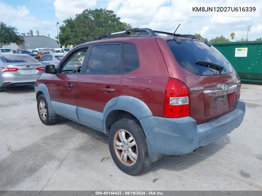 KM8JN12D27U616339 2007 Hyundai Tucson Limited/Se