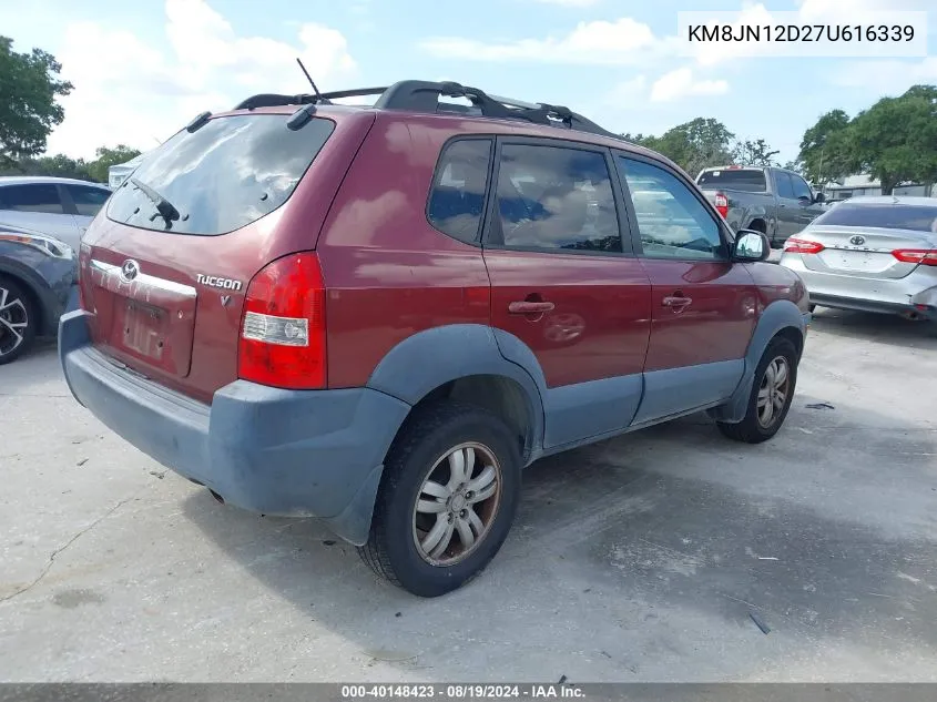 KM8JN12D27U616339 2007 Hyundai Tucson Limited/Se