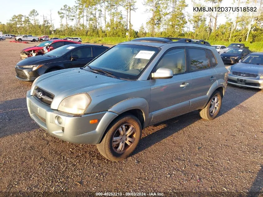 2007 Hyundai Tucson Limited/Se VIN: KM8JN12D37U518582 Lot: 40252213