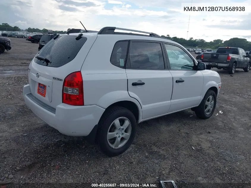 KM8JM12B07U568938 2007 Hyundai Tucson Gls