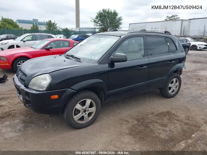 2007 Hyundai Tucson Gls VIN: KM8JM12B47U509424 Lot: 40267857