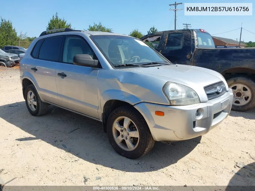 2007 Hyundai Tucson Gls VIN: KM8JM12B57U616756 Lot: 40300536