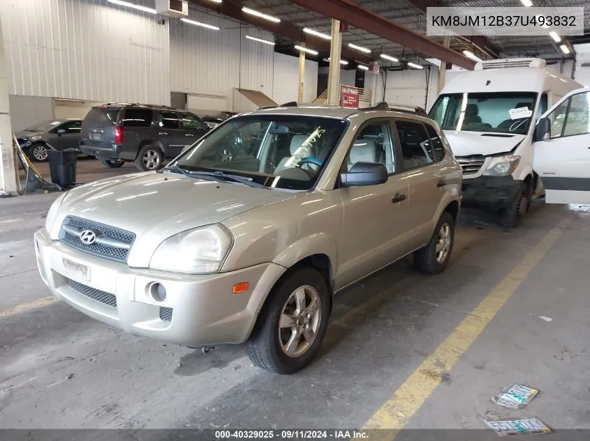 2007 Hyundai Tucson Gls VIN: KM8JM12B37U493832 Lot: 40329025