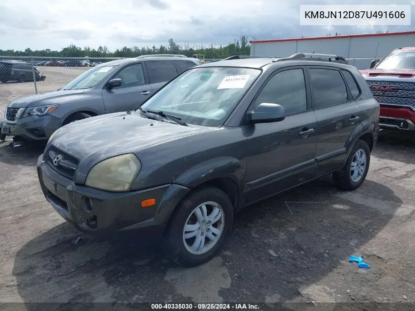 2007 Hyundai Tucson Limited/Se VIN: KM8JN12D87U491606 Lot: 40335030