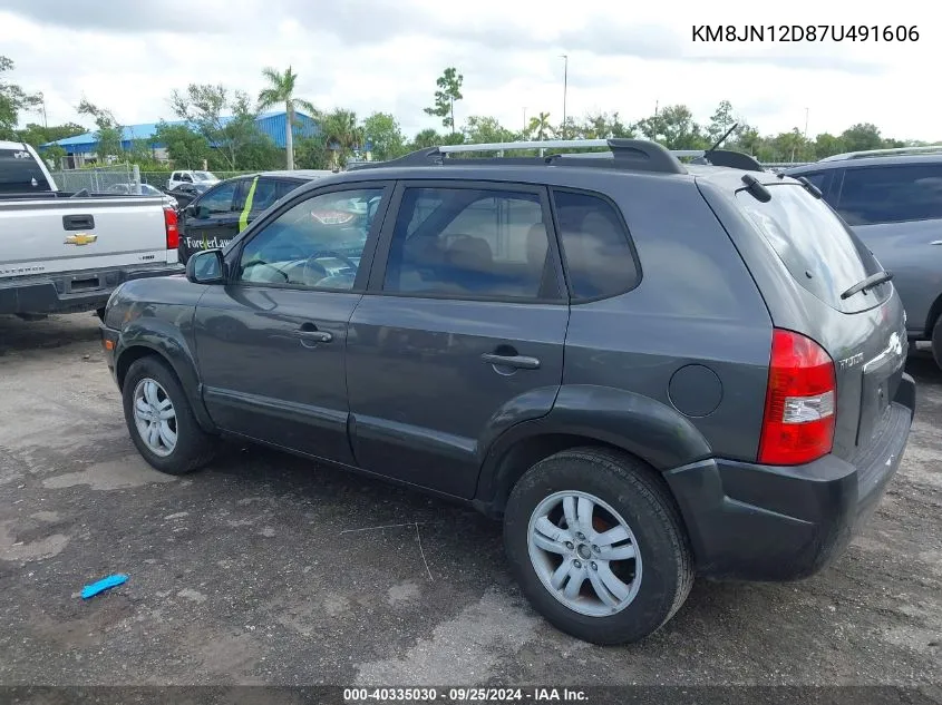 2007 Hyundai Tucson Limited/Se VIN: KM8JN12D87U491606 Lot: 40335030