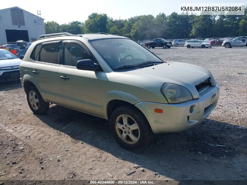 2007 Hyundai Tucson Gls VIN: KM8JM12B87U582084 Lot: 40344600