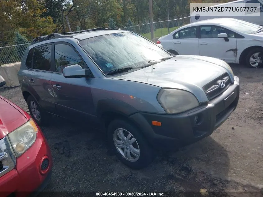 2007 Hyundai Tucson Limited/Se VIN: KM8JN72D77U667757 Lot: 40454930