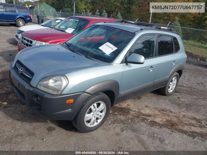 2007 Hyundai Tucson Limited/Se VIN: KM8JN72D77U667757 Lot: 40454930