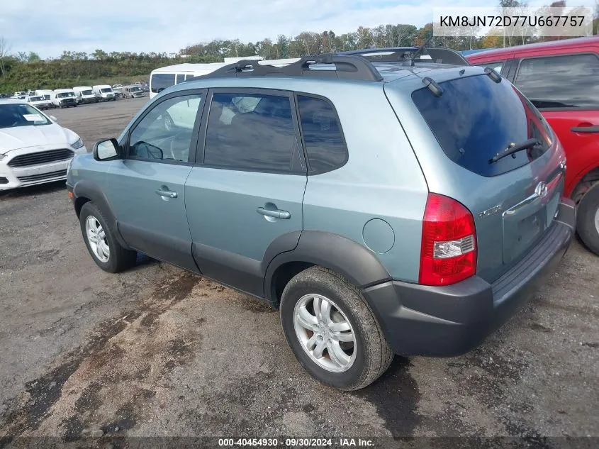 2007 Hyundai Tucson Limited/Se VIN: KM8JN72D77U667757 Lot: 40454930