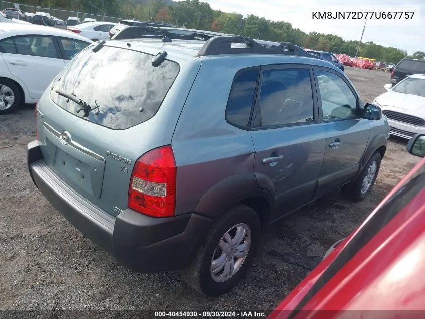 2007 Hyundai Tucson Limited/Se VIN: KM8JN72D77U667757 Lot: 40454930