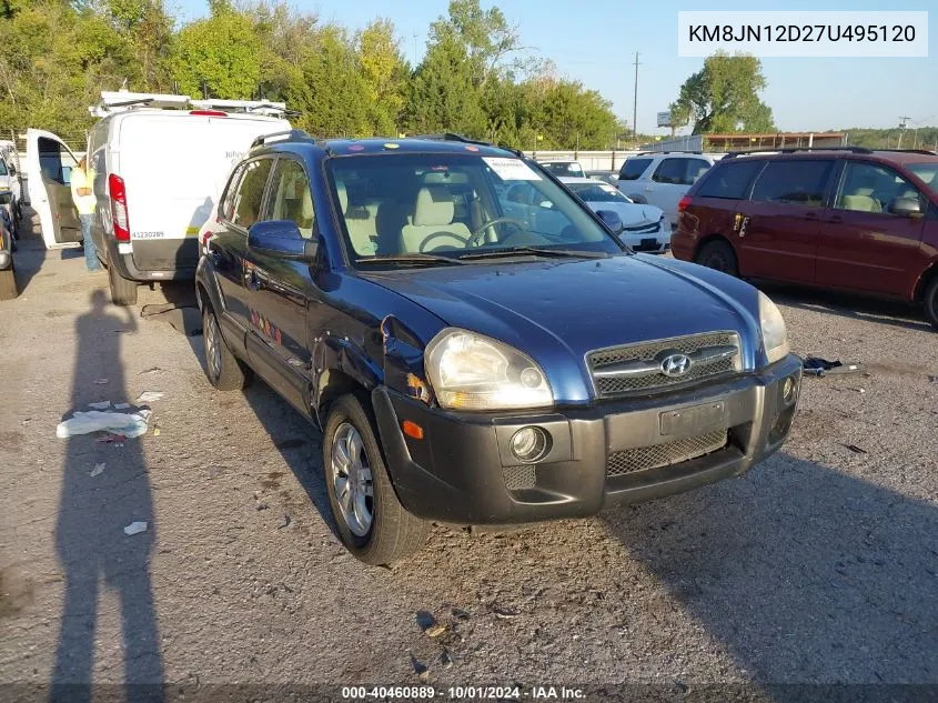 2007 Hyundai Tucson Limited/Se VIN: KM8JN12D27U495120 Lot: 40460889