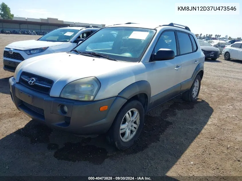 2007 Hyundai Tucson Se/Limited VIN: KM8JN12D37U473546 Lot: 40473828