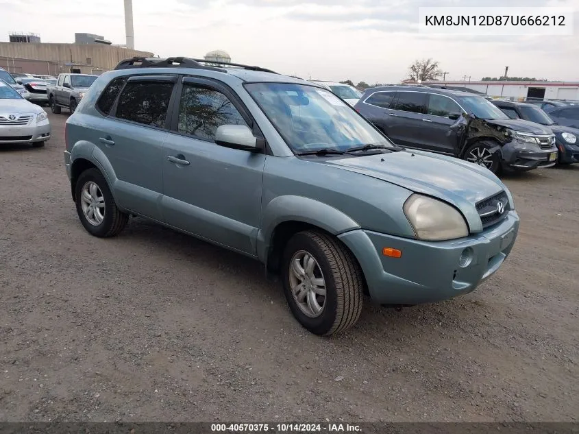 2007 Hyundai Tucson Limited/Se VIN: KM8JN12D87U666212 Lot: 40570375