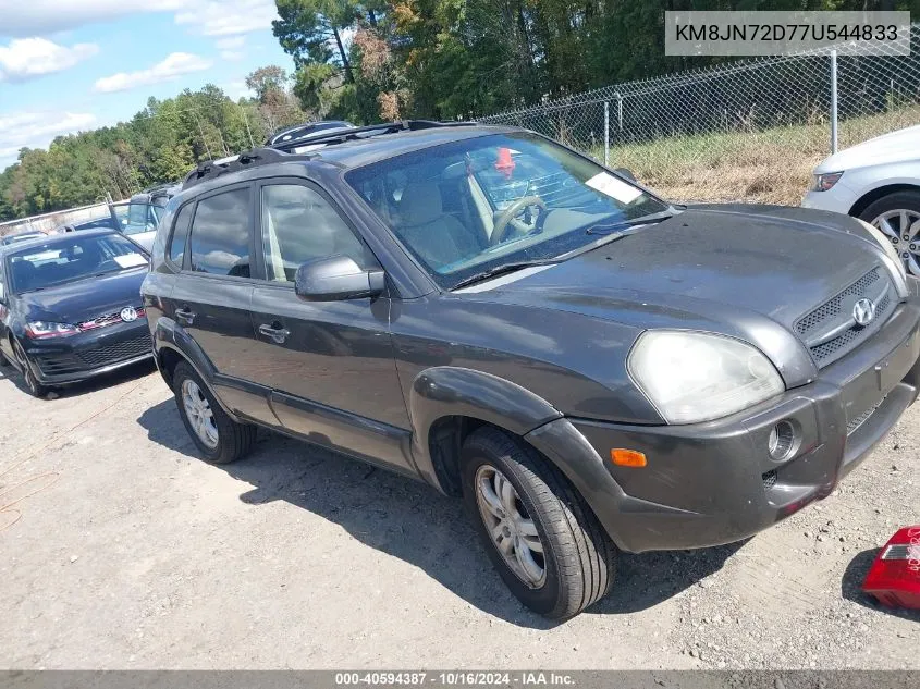 2007 Hyundai Tucson Limited/Se VIN: KM8JN72D77U544833 Lot: 40594387