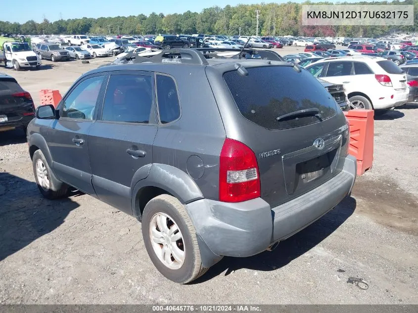 2007 Hyundai Tucson Limited/Se VIN: KM8JN12D17U632175 Lot: 40645776