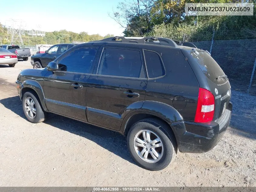 2007 Hyundai Tucson Limited/Se VIN: KM8JN72D37U623609 Lot: 40652958