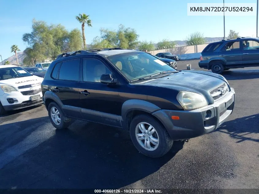 KM8JN72D27U524294 2007 Hyundai Tucson Limited/Se