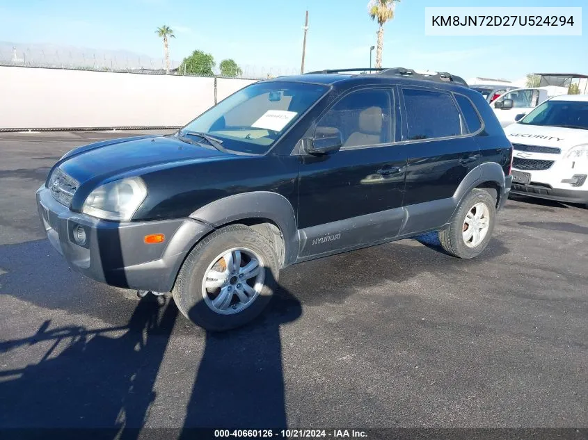 KM8JN72D27U524294 2007 Hyundai Tucson Limited/Se