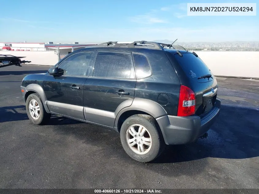 KM8JN72D27U524294 2007 Hyundai Tucson Limited/Se