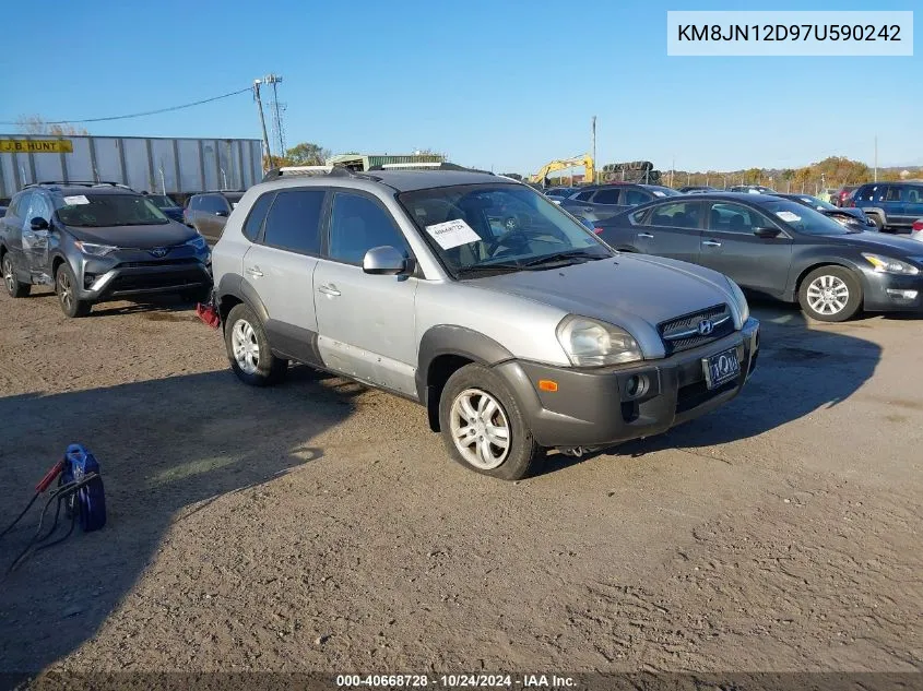 2007 Hyundai Tucson Se/Limited VIN: KM8JN12D97U590242 Lot: 40668728