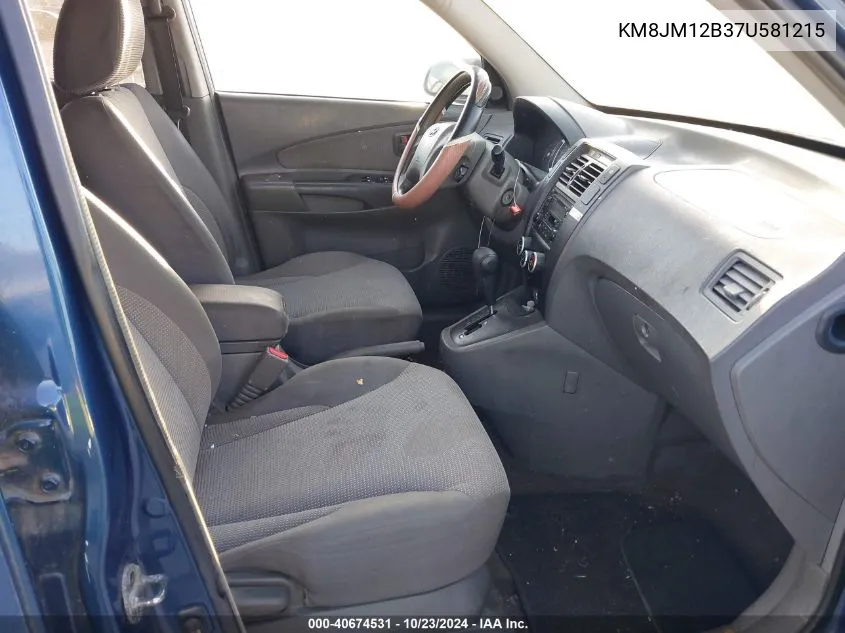 KM8JM12B37U581215 2007 Hyundai Tucson Gls