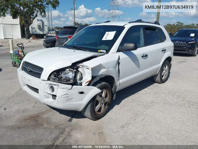 KM8JM12B97U634919 2007 Hyundai Tucson Gls