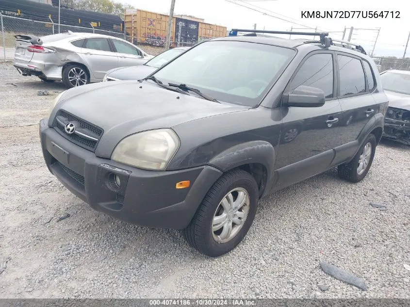 2007 Hyundai Tucson Limited/Se VIN: KM8JN72D77U564712 Lot: 40741186