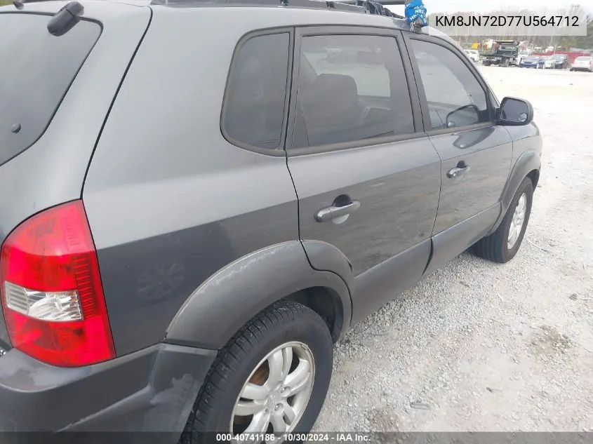 KM8JN72D77U564712 2007 Hyundai Tucson Limited/Se