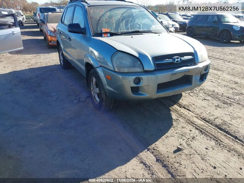 2007 Hyundai Tucson Gls VIN: KM8JM12BX7U562256 Lot: 40820802