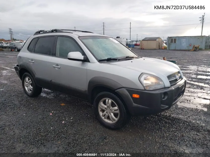 2007 Hyundai Tucson Limited/Se VIN: KM8JN72D37U584486 Lot: 40846691